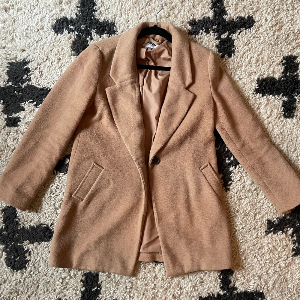 Old Navy Tan Women's Coat - Picture 3 of 4